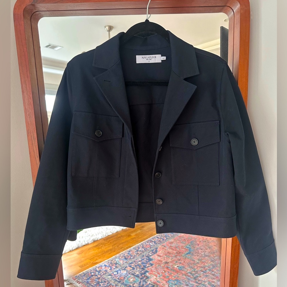 M.M.LaFleur Blue Rhoda Jacket S